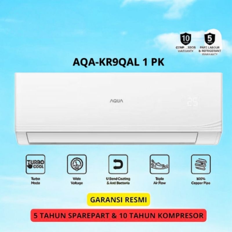 AC Aqua AQA KR9FQAL2 AC Standard Freon R32 1PK (Unit + Material Only)
