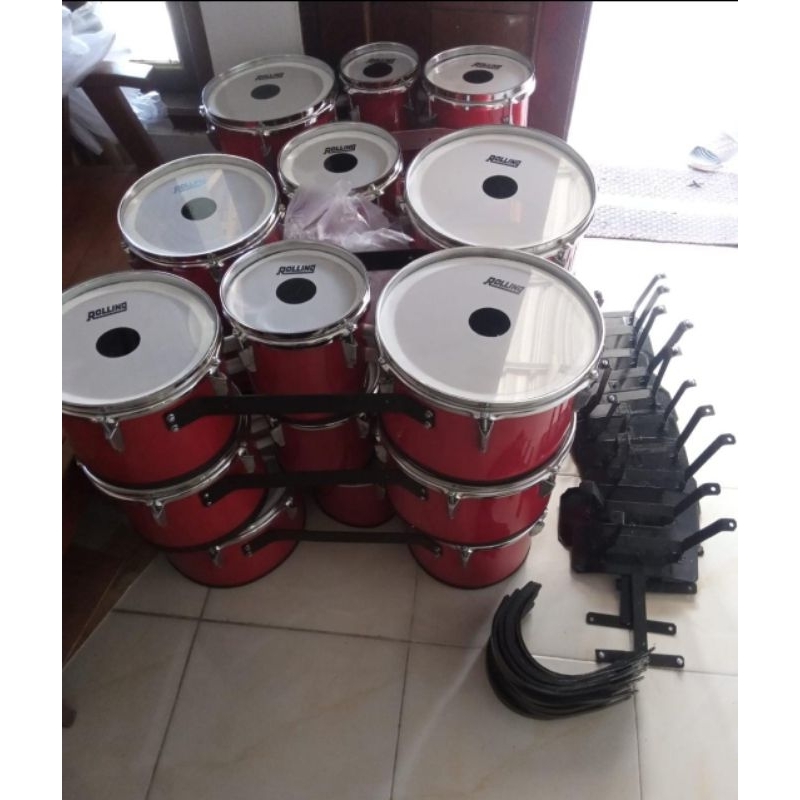 Trio Tom drumband marching band TK SD SMP termurah