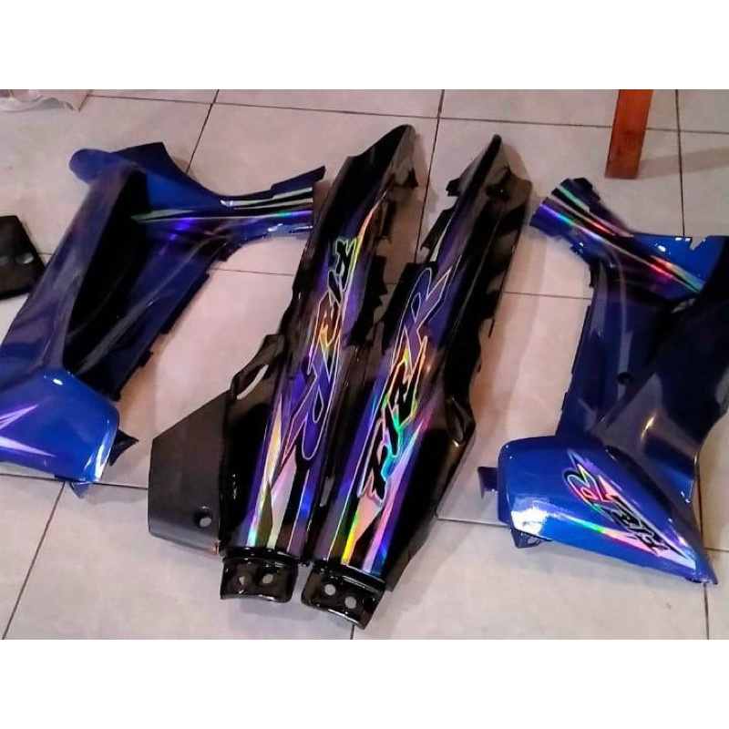 STRIPING MOTOR FIZ R BIRU HOLOGRAM SPESIAL EDITION
