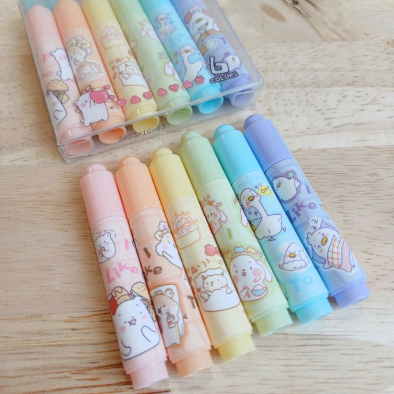 

Stabilo highlighter animal lucu isi 6 H168