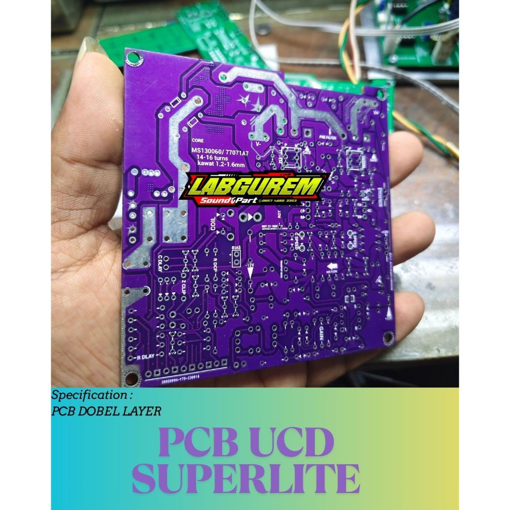 Jtterang Pcb Class D Ucd Discrete Kotak Fix, Superlite Totem Bd