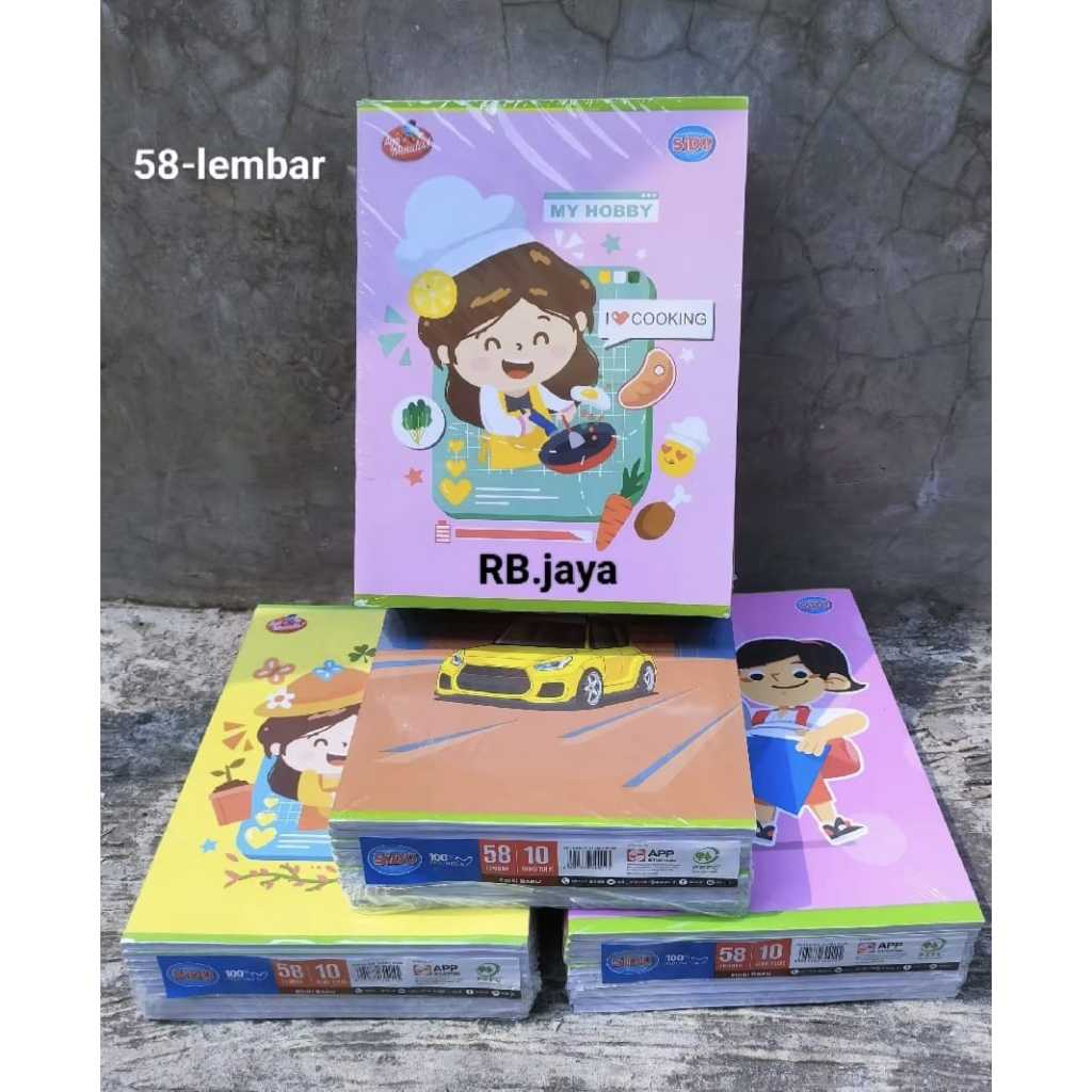 

ghg BUKU TULIS SIDU 58 BUKU SIDU 1PAK(10pcs) / Buku Tulis Sido 58 Lembar 1 Pack