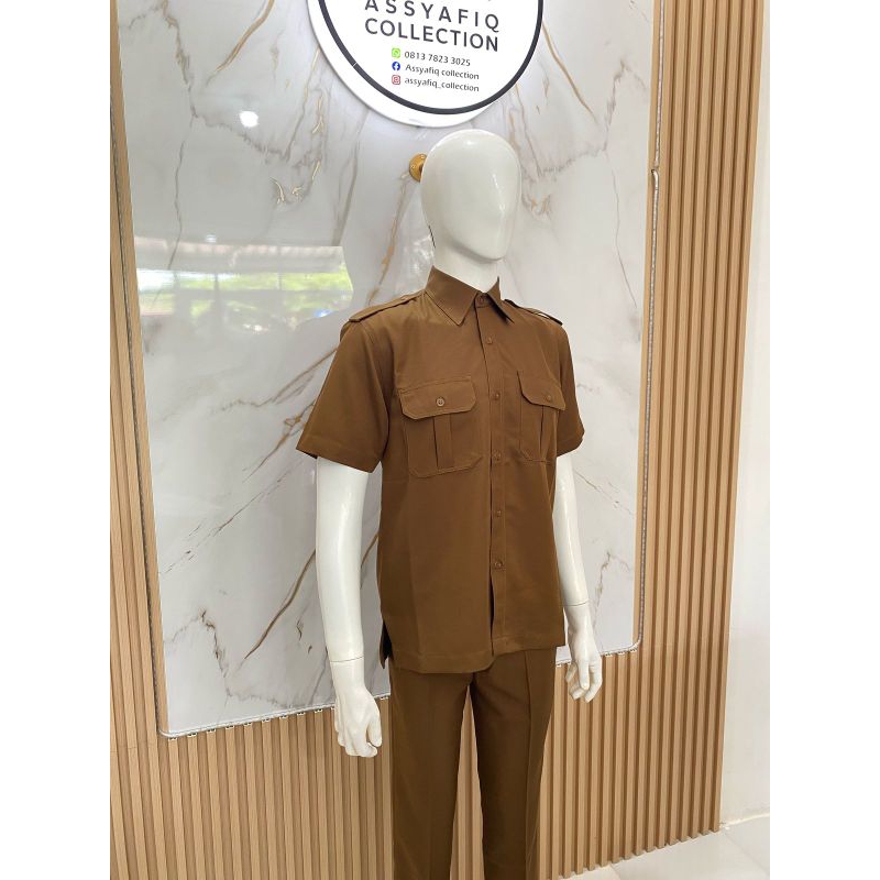 Setelan Pemda Khaki Pria PDH PNS PPPK