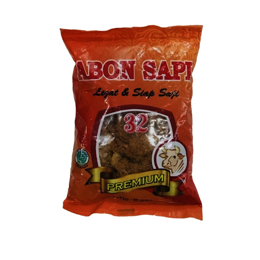 

Abon Daging Sapi 32 Premium Kemasan 50 Gram