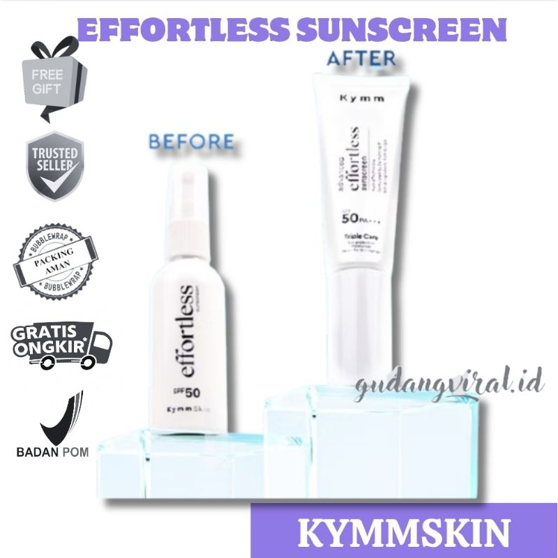 -GV- [NEW PACKAGING] SUNSCREEN EFFORTLESS KYMMSKIN SUNSCREEN EFFORTLESS KYMM SKIN