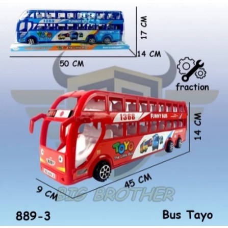 PROMO MAINAN ANAK BUS TAYO MAINAN BUS TAYO BESAR BUS JUMBO 889-3