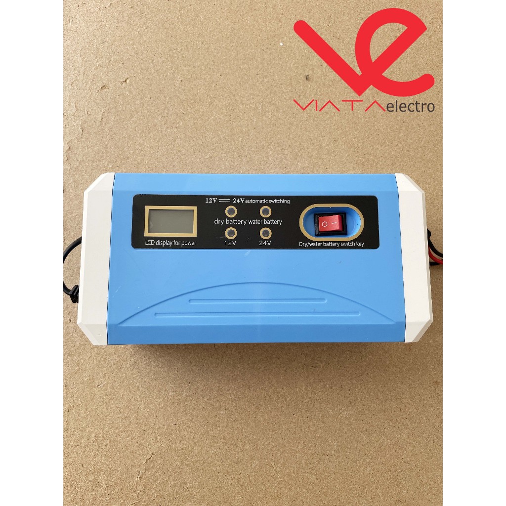 CHARGER AKI FAST CHARGING 12V-24V 10A CHARGER ACU AKI KERING AKI BASAH OTOMATIS 10 AMPERE ups CHARGE