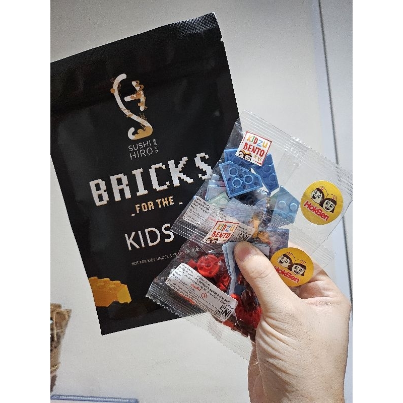 Bricks Activity Kids - mainan lego anak hadiah resto hokben mcd sushi hiro