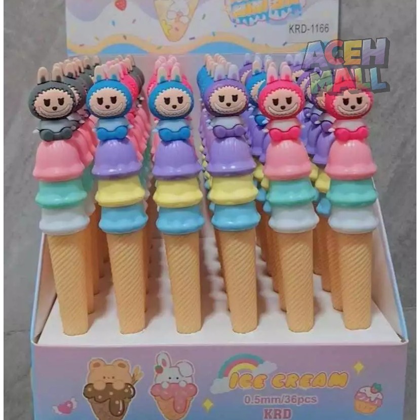 

Pulpen Bentuk Eskrim Lucu Toping Labubu