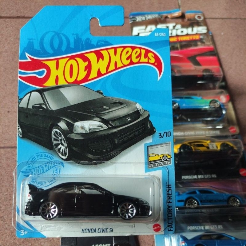 HOT WHEELS HONDA CIVIC SI HITAM / SNI CARD