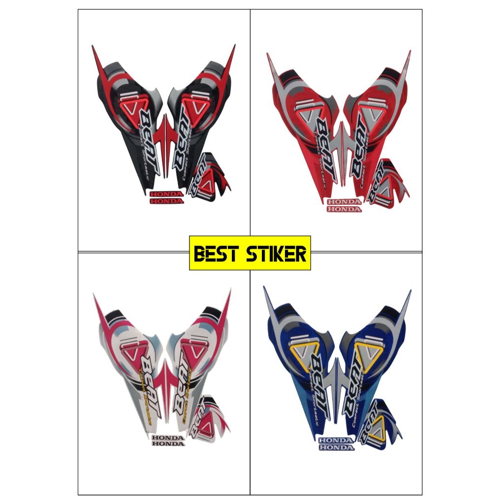 STIKER STRIPING BEAT KARBU 2009 FULL STIKER LIS BODY MOTOR BEAT KARBU 2009 STANDAR