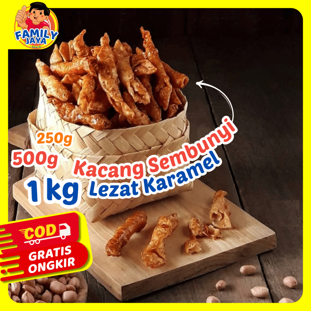 

Kacang Sembunyi Manis Karamel Crunchy Camilan Tradisional Lezat | 250gr 500gr 1000gr