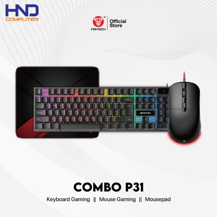 FANTECH 3 in 1 Combo P31 Gaming Keyboard Mouse Mousepad