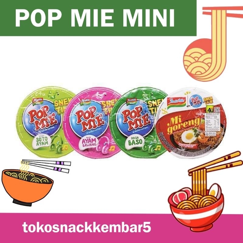 

POP MIE MINI SNACK TIME ALL VARIAN