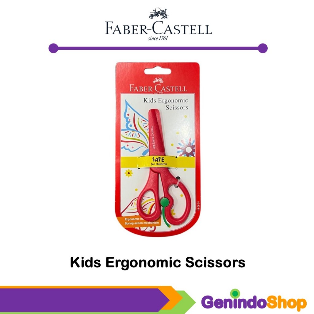 

Gunting Anak Plastik / Kids Ergonomic Scissors Faber Castle