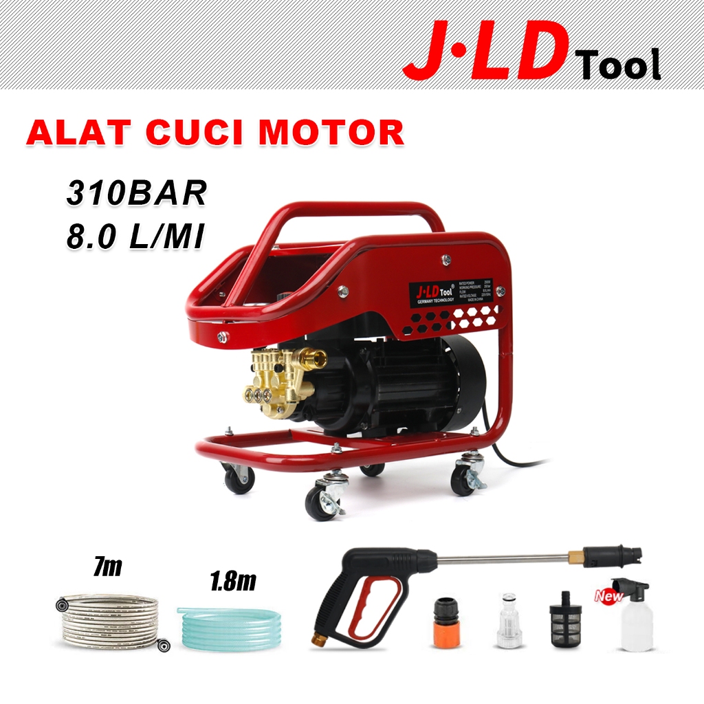 JLD Alat Cuci Motor Mesin Cuci Mobil 2300W Mesin Cuci Jet Cleaner Tekanan Tinggi Washer