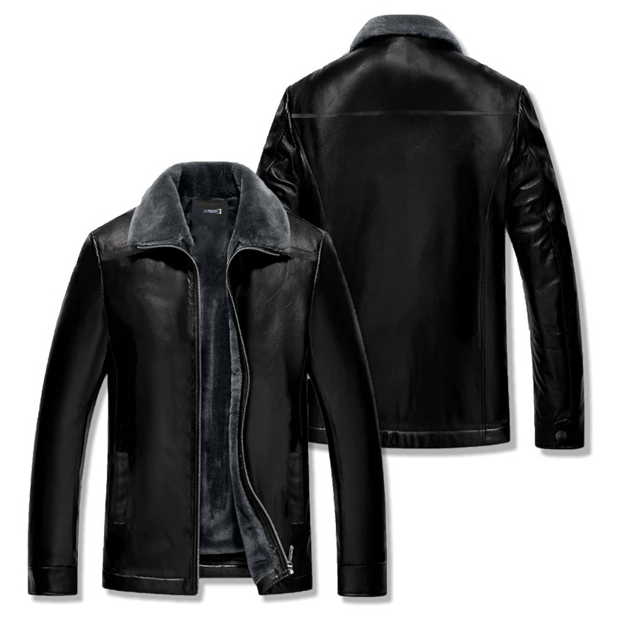 Dhozen Jaket Kulit Kragh Sherpa