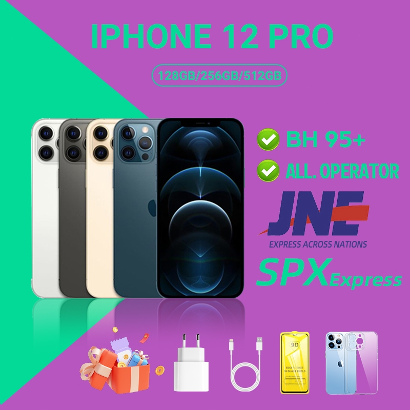 BC iPhone 12 PRO/12 PRO MAX IMEI Terdaftar 64GB/128GB/256GB BEKAS SECOND ORIGINAL 100% | MULUS NORMA
