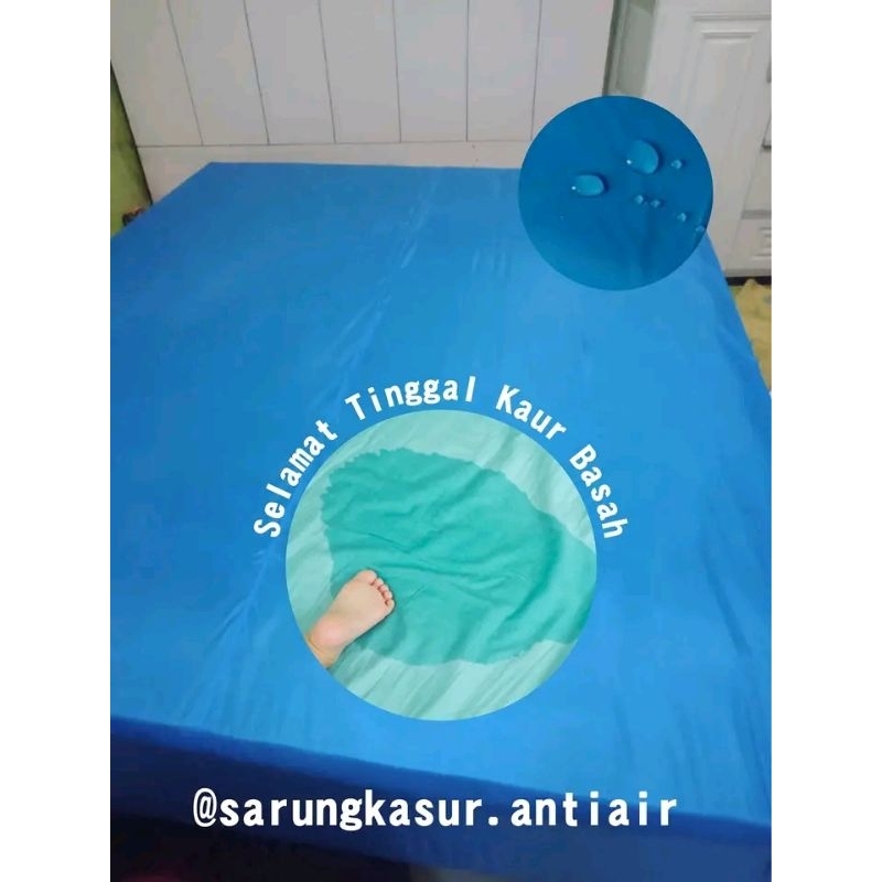 sarung kasur anti air/sarung kasur busa/sarung kasur resleting ukuran 200x120x20