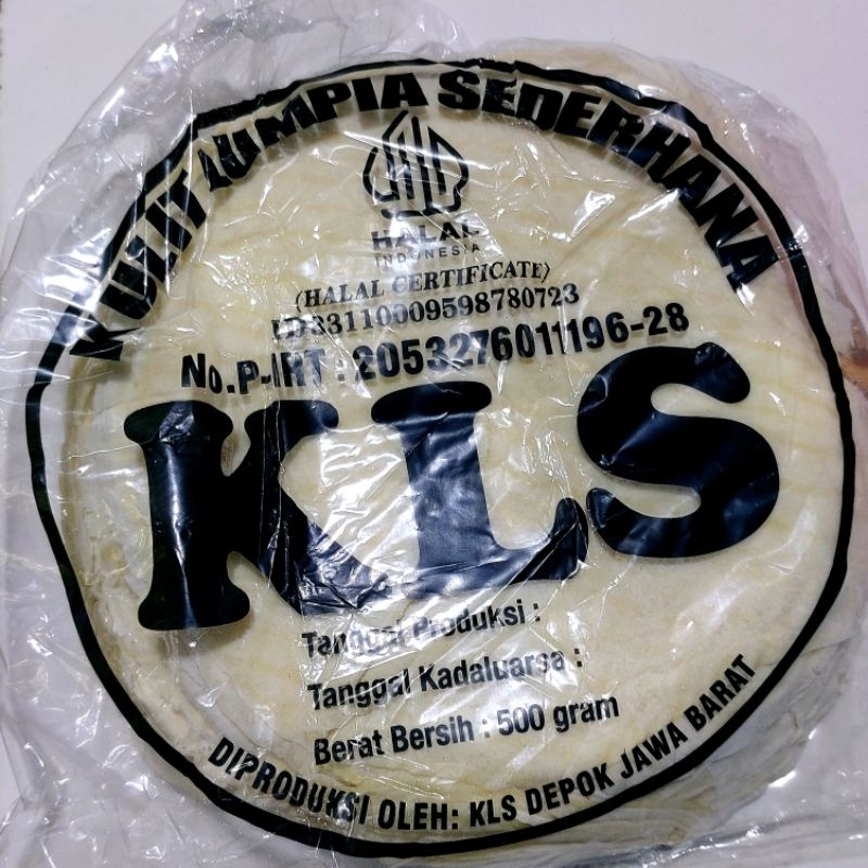 

KULIT LUMPIA CAP KLS ISI KURANG LEBIH 60LEMBAR 500GRAM