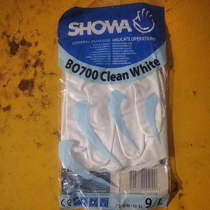 sarung tangan karet putih