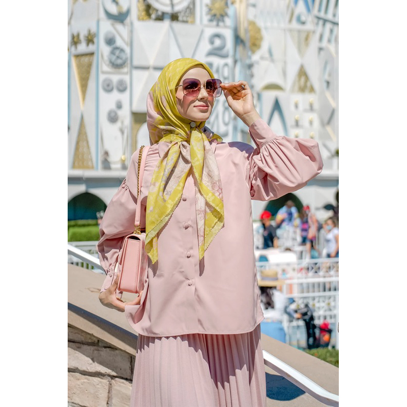 Buttonscarves Rare Item - The dream Park series square  Sun [Bisa Shopee Video]