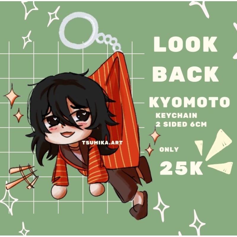 LOOKBACK KYOMOTO KEYCHAINS MANGA TATSUKI FUJIMOTO FAN MERCH