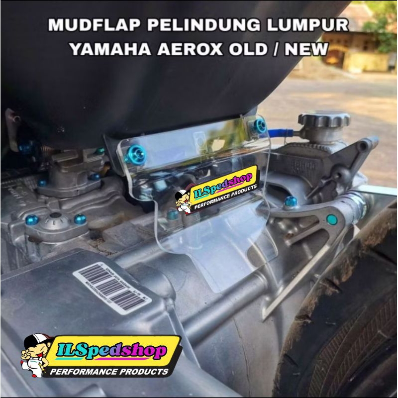 Mudflap Pelindung Lumpur Yamaha Aerox New Aerox Old Standar / Downsize Mounting 5-6cm Plug N PI...