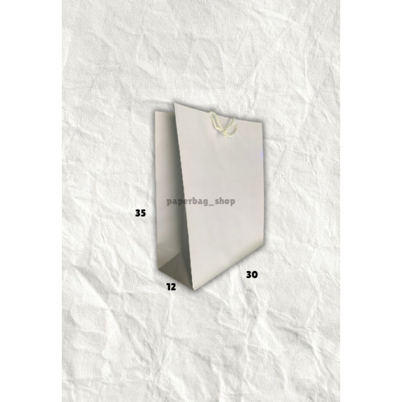 

paperbag shopping potrait putih 30x12x35 (isi 12pcs)