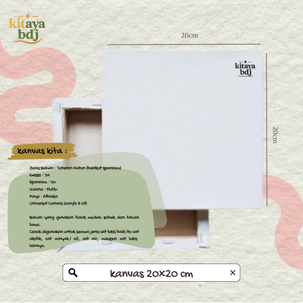 

Kanvas Luskis 20x20 cm