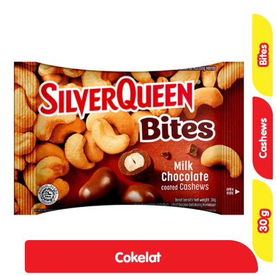

SilverQueen Bites Cokelat Susu Cashew 30 g