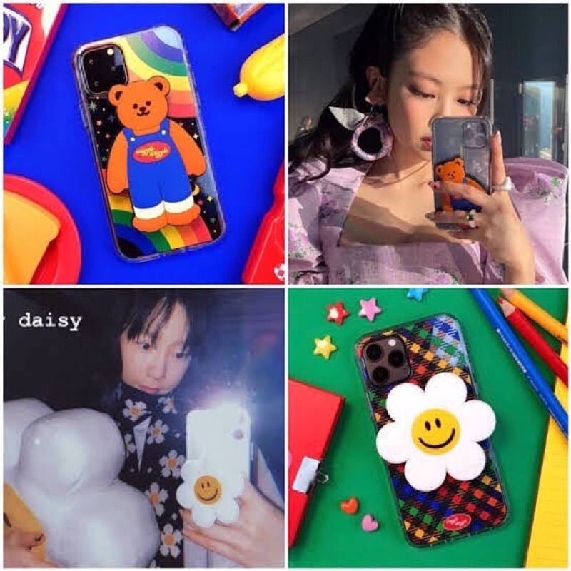 READY STOCK OFFICIAL BLACKPINK JENNIE GRIPTOK TAEYEON SILICONE BIG SIZE GRIPTOK BEAR WIGGLE WIGGLE S