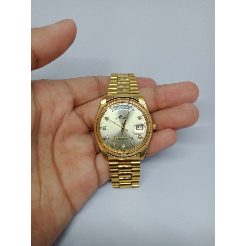 Jam Tangan Mido Second Rantai Full