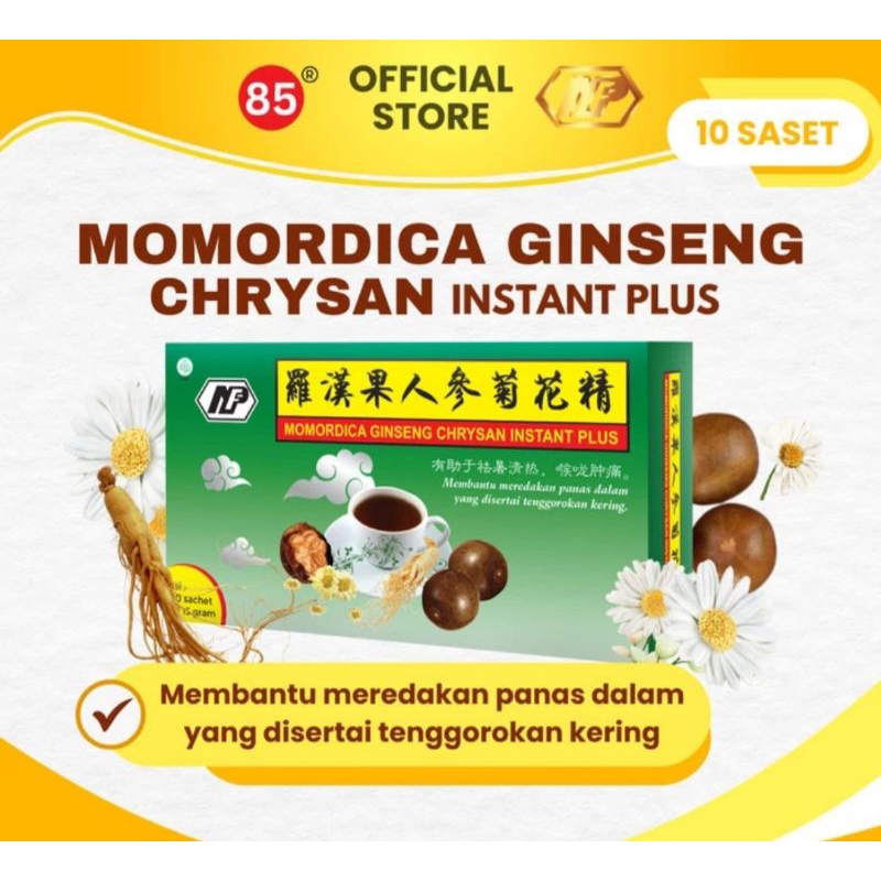 

NAN FUNG MOMORDICA GINSENG CHRYSAN INSTANT PLUS UNTUK PANAS DALAM