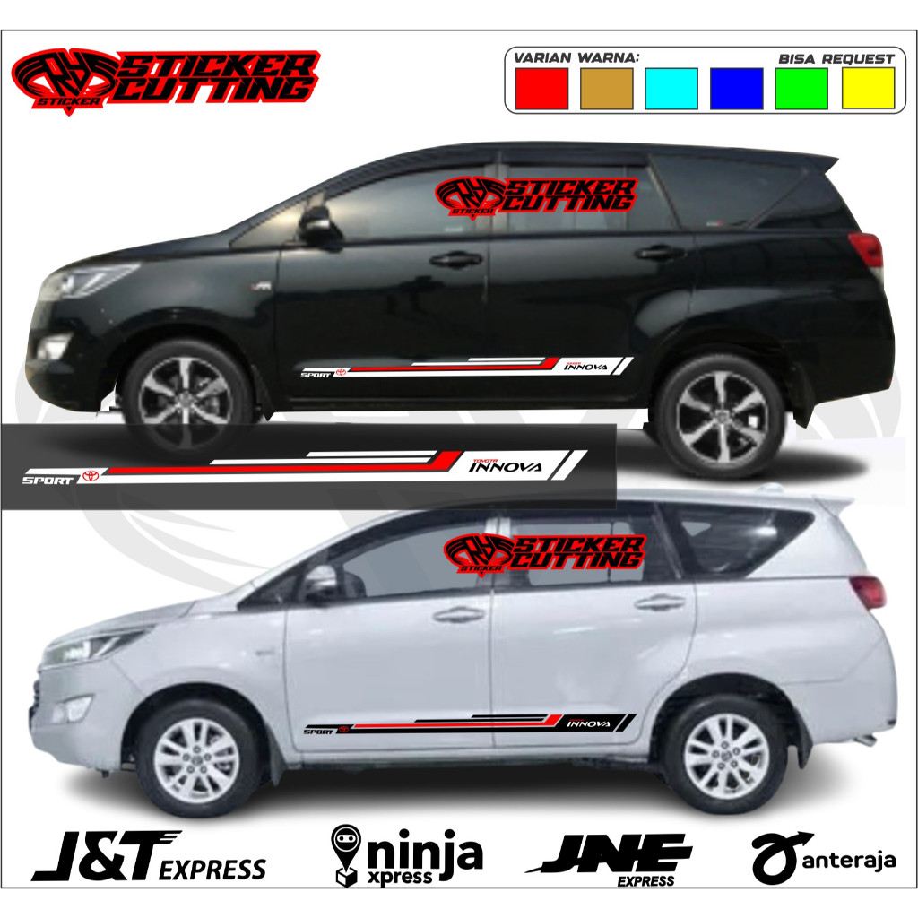 STICKER AKSESORIS INNOVA LAMA STICKER MOBIL TOYOTA INNOVA LAMA KEREN