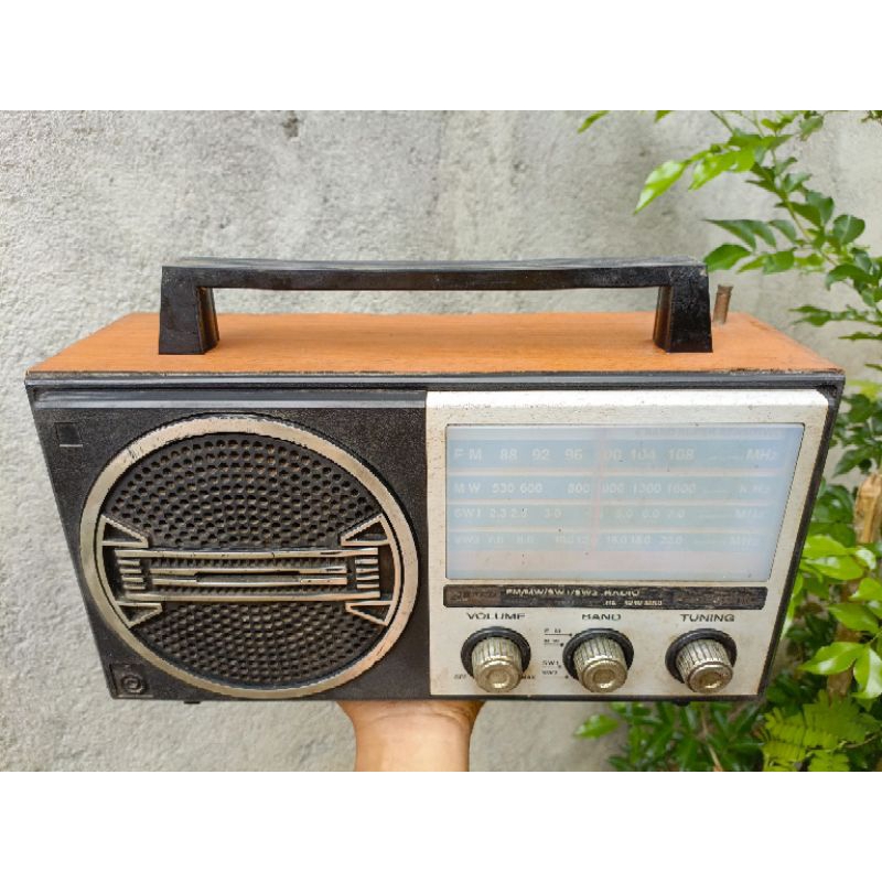 radio kayu panasonic antik vintage jadul mati