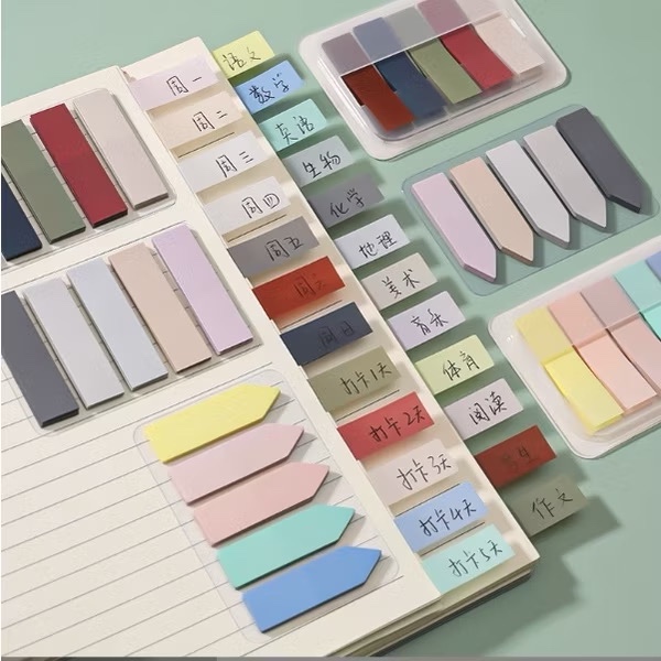 

KIDDY 100 Sheets Retro Pure Transparent Sticky Notes Transparan Kertas Penanda Aesthetic / Sticky Notes Transparan