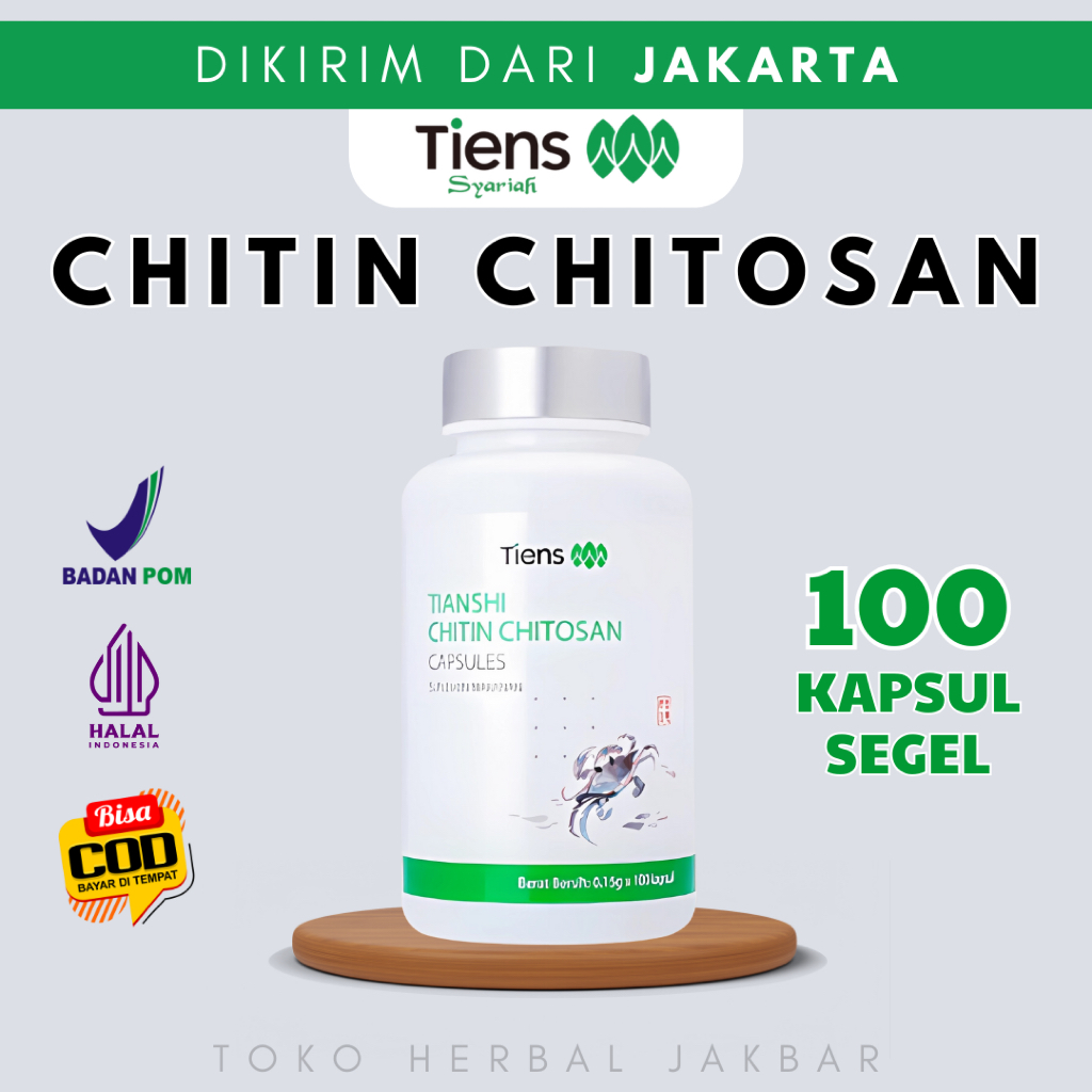 CHITIN CHITOSAN TIENS TIANSHI TIANSI THIANSI CITIN CITOSAN KITOSAN ASLI OBAT HERBAL UNTUK PENGHILANG