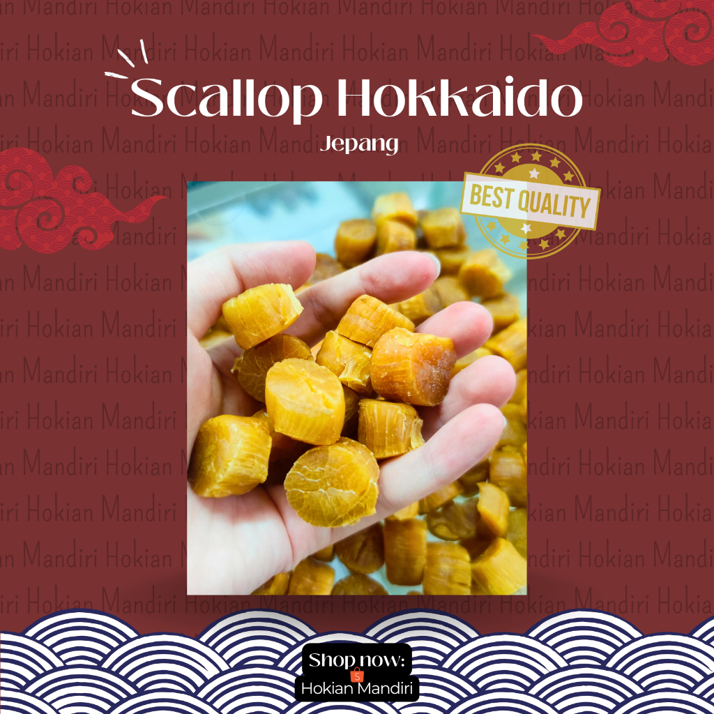 

scallop jepang kering / scallop hokaido kering 100 gram