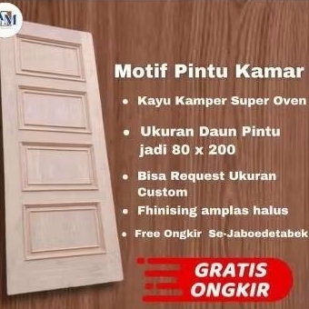 kusen berikut daun pintu list timbul kamper super oven.