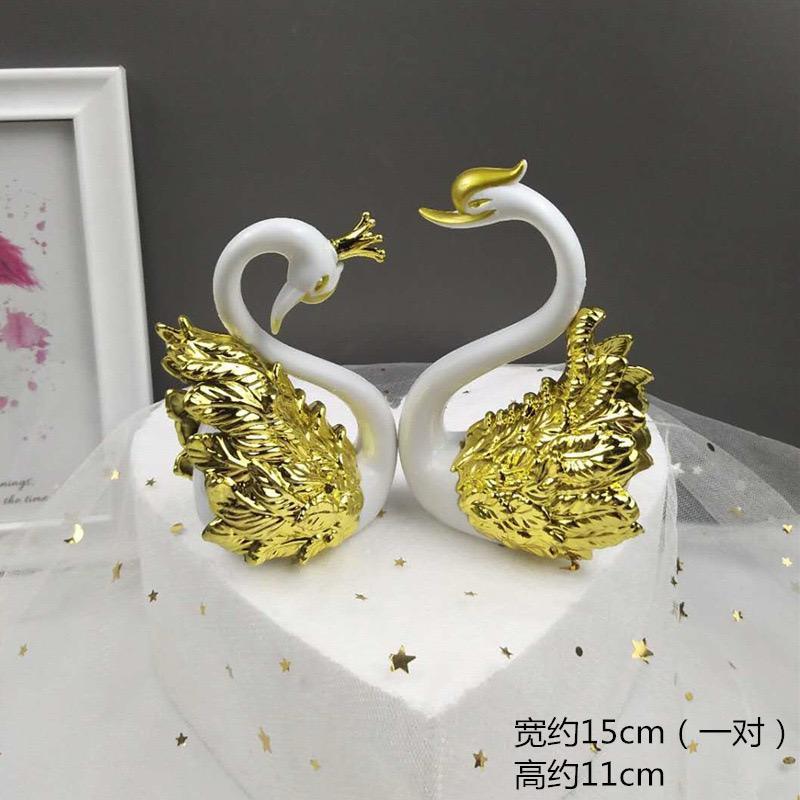 Topper Kue Sepasang Angsa / Topper Cake Sepasang Angsa / Dekorasi Pernikahan / Dekorasi Ruangan