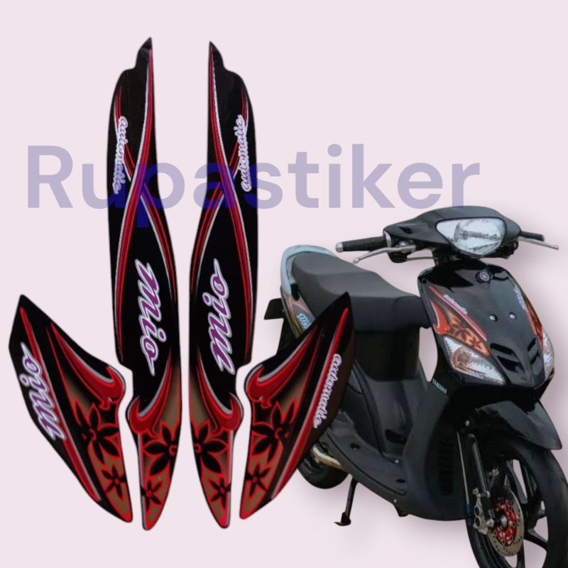 stiker striping skotlet lis body motor mio sporty tahun 2004