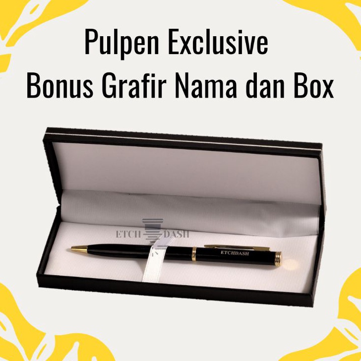 Hot Sale  Pulpen Eksklusif Free Grafir NamaLogo  Box  Pulpen Custom  Souvenir Pulpen  Pulpen Promosi