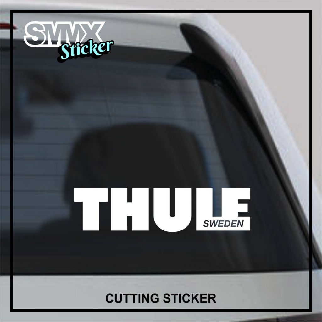 Cutting Sticker Stiker Logo Thule Sweden Roofbox waterproof
