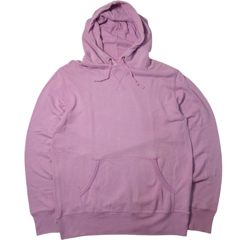 Hoodie Uniqlo Pink Wanita Pria Basic Polos LD 110 Second