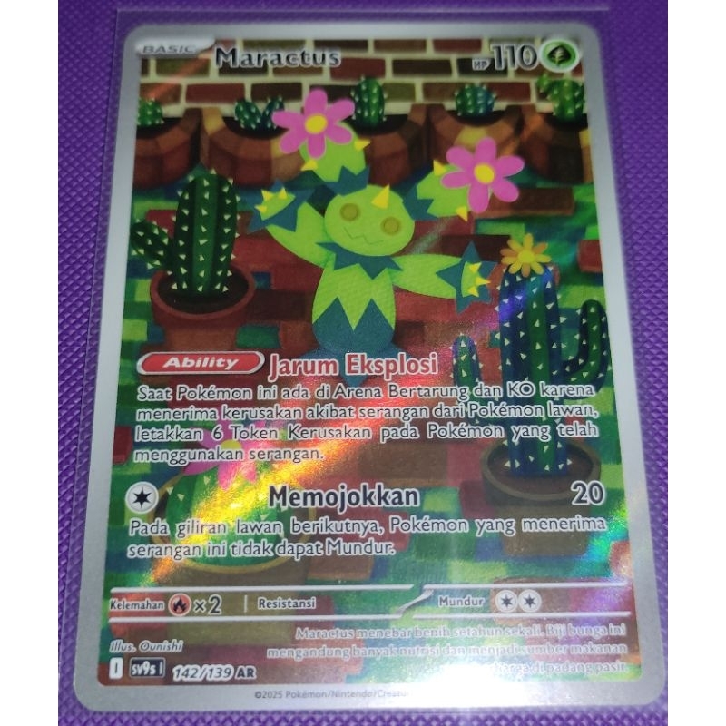Pokemon Indonesia - MARACTUS (ART RARE)
