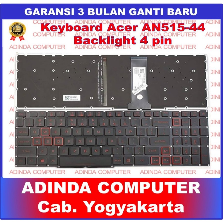 Keyboard Acer Nitro 5 AN515-44 AN515-43 AN515-54 Backlight Backlit