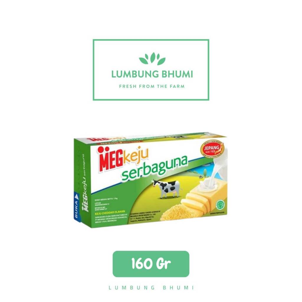 

MEG Keju Serbaguna 160 Gr 1 Pcs - Lumbung Bhumi