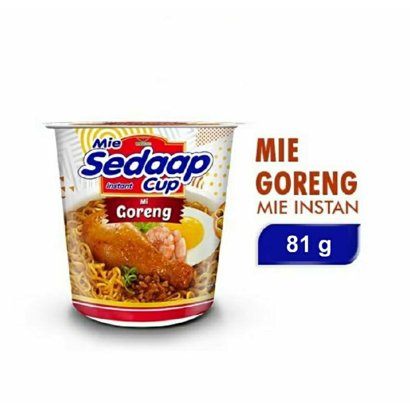 

Mie Sedaap Mi Instan Cup Goreng 81g