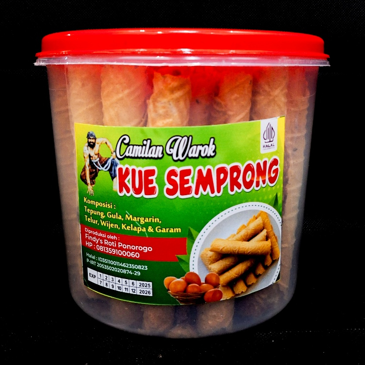 

Kue Semprong Tradisional Rasa Wijen Kemasan Toples